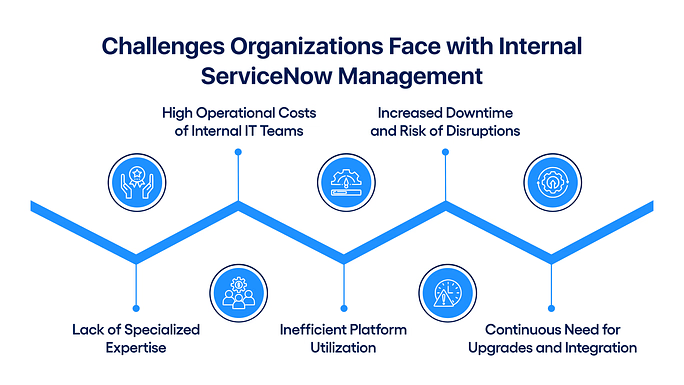 Challenges Organizations Face with Internal ServiceNow Management